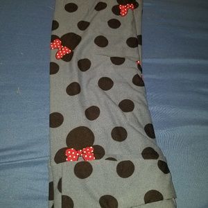 Lularoe TC disney minnie mouse  blue leggings